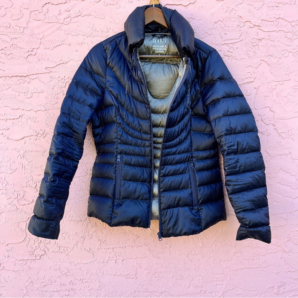 Ana Packable Primium Down Jacket Full Zip Hood Po… - image 2